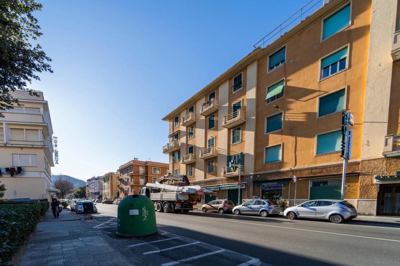 113 - Casa Le Terrazze In Centro 100 Metri Mare Spiaggia, Box Auto Gratis Sestri Levante Kültér fotó
